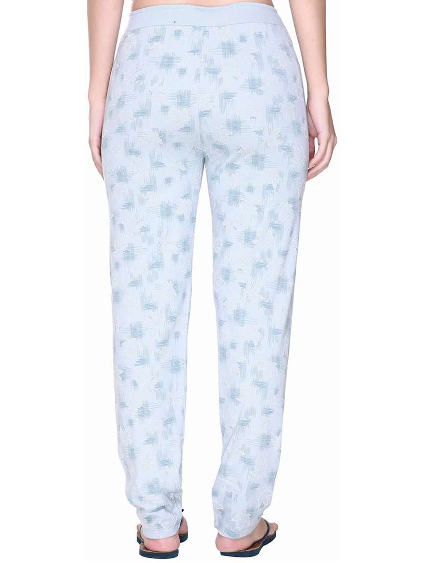 women purist blue printed track pant - 21081626 - Standard Image - 2