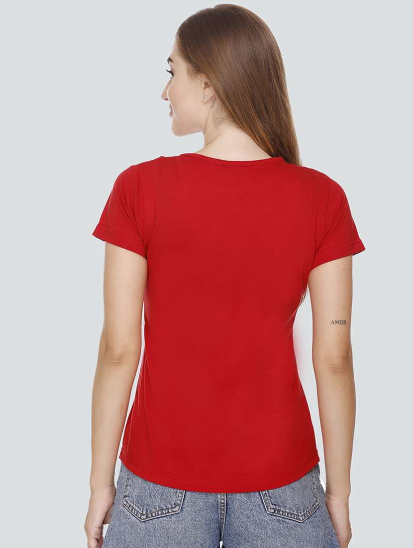 women round neck printed regular t-shirt - 21081680 - Standard Image - 2