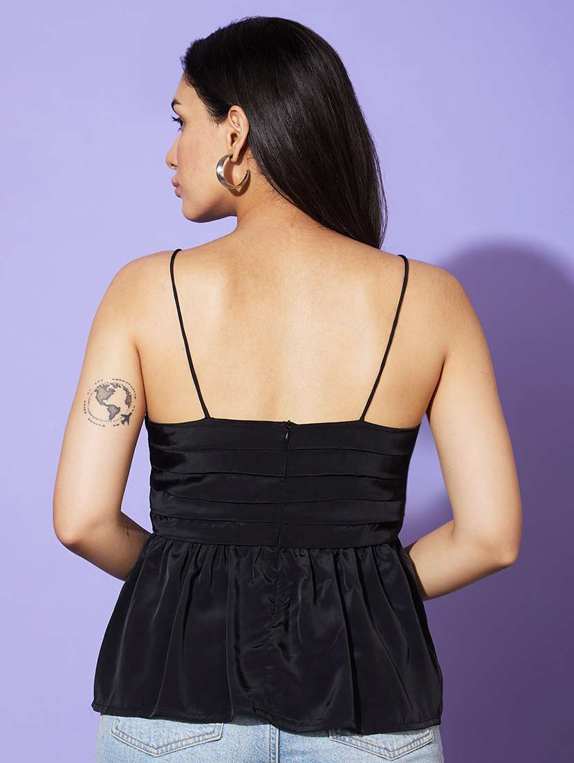 women solid color peplum top - 21081690 -  Standard Image - 2