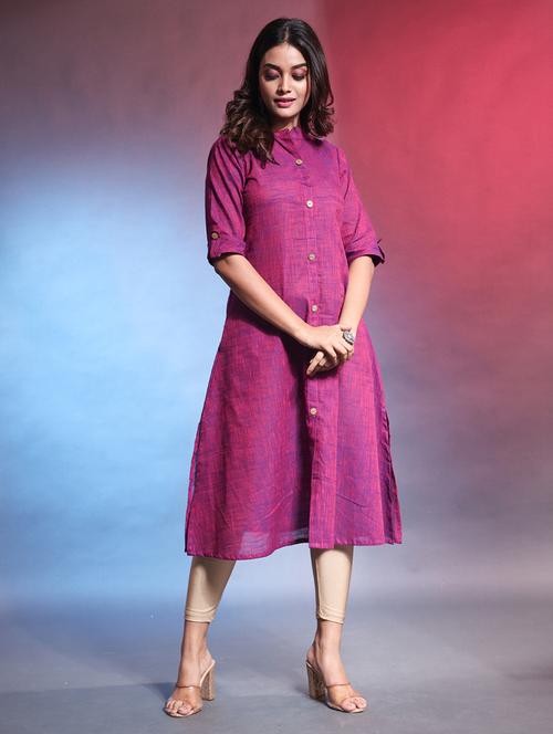 women solid a-line kurta - 21081765 - Standard Image - 0