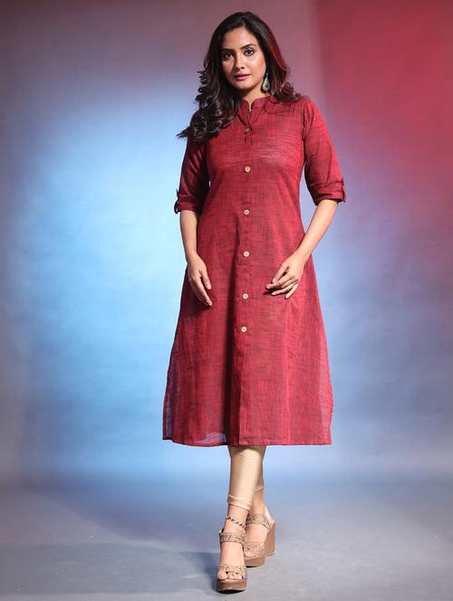 women solid a-line kurta - 21081767 -  Standard Image - 0
