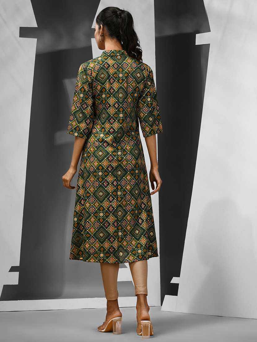 women printed a-line kurta - 21081798 - Standard Image - 2