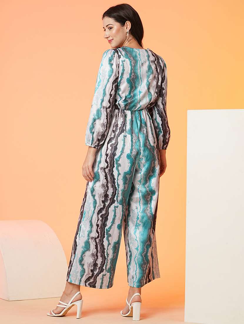 women abstract printed full leg jumpsuit - 21081837 -  Standard Image - 2