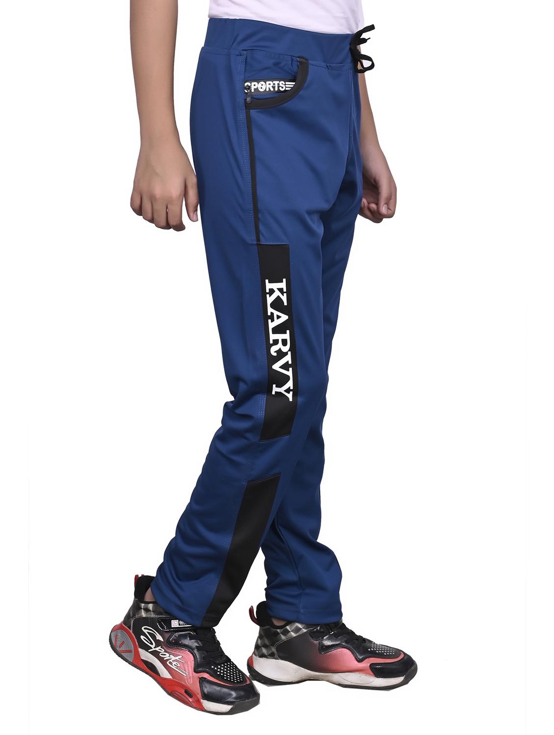 boys mid rise cotton track pant - 21081893 - Standard Image - 2