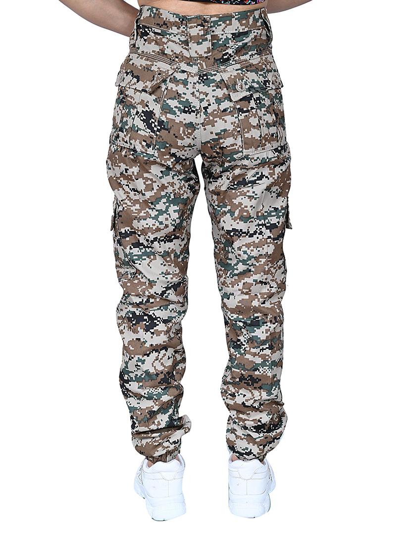 men mid-rise camouflage casual trouser - 21081958 - Standard Image - 2