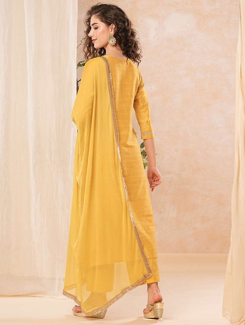 women kurta palazzo set with dupatta - 21082073 -  Standard Image - 2
