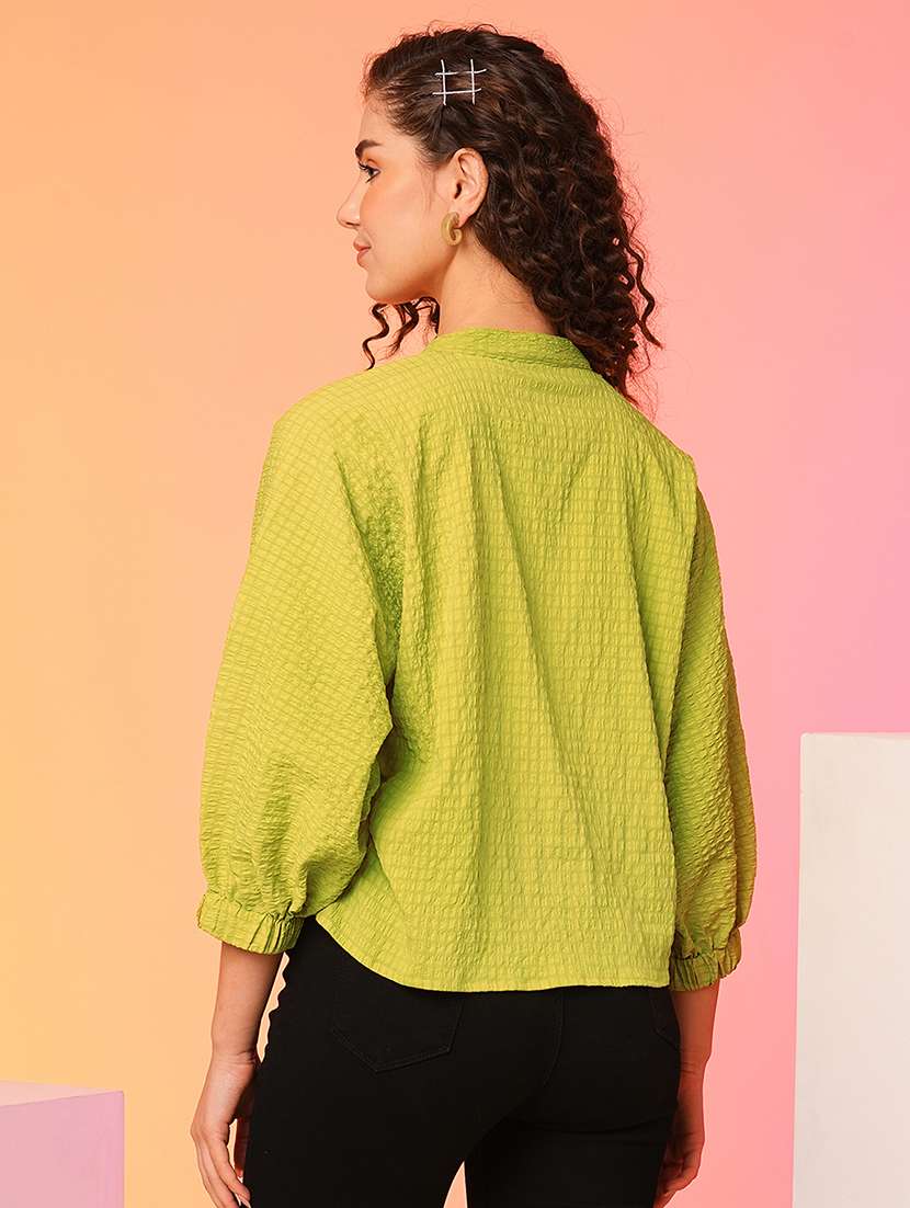 lime polyester regular top - 21082098 -  Standard Image - 2
