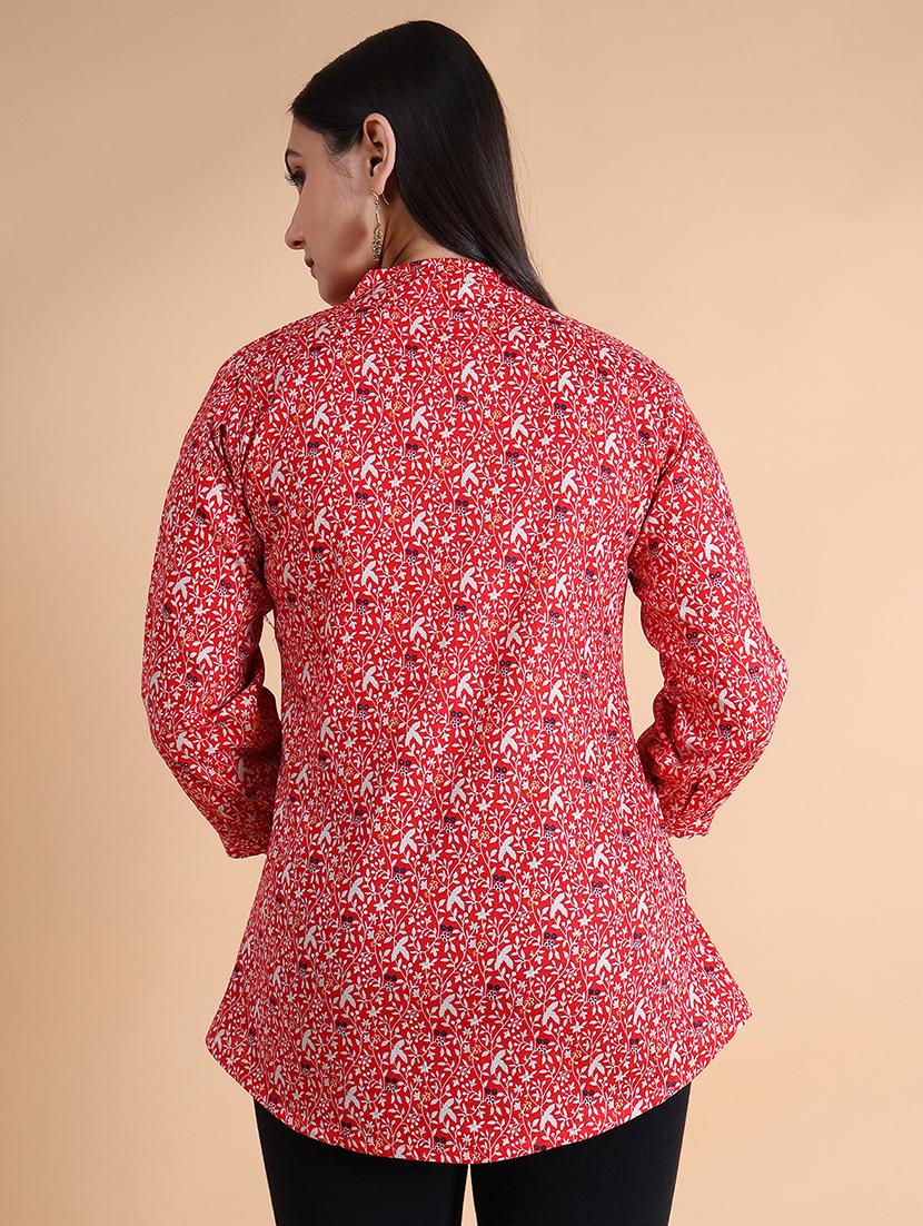 women floral printed regular top - 21083085 - Standard Image - 2