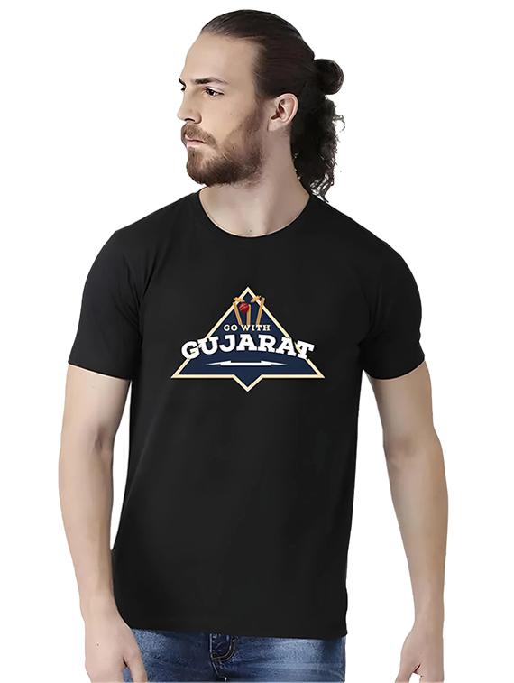 men printed round neck t-shirt - 21092385 - Zoom Image - 0