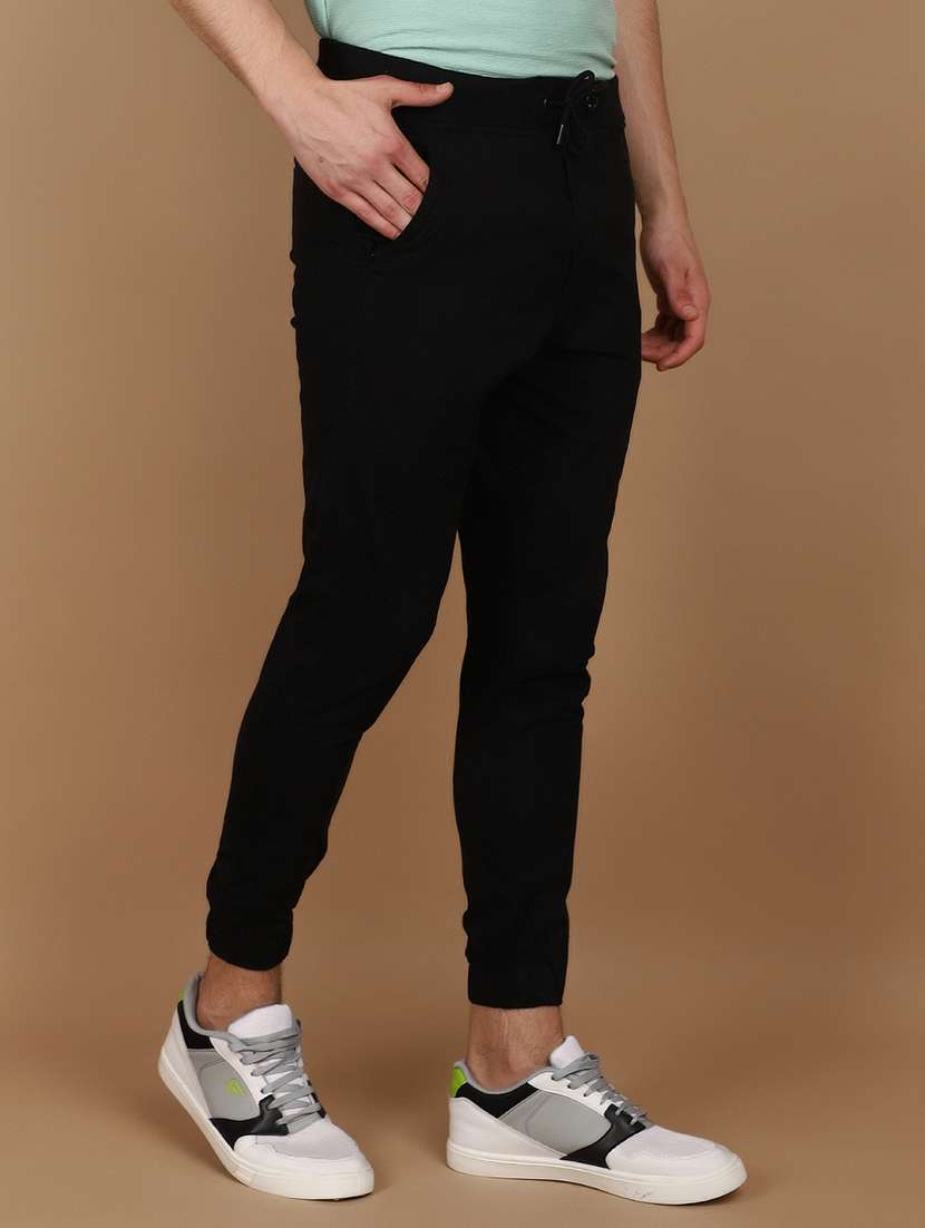 men solid mid rise jogger - 21092589 -  Standard Image - 2