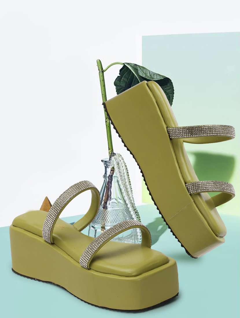 women slip on wedge sandal