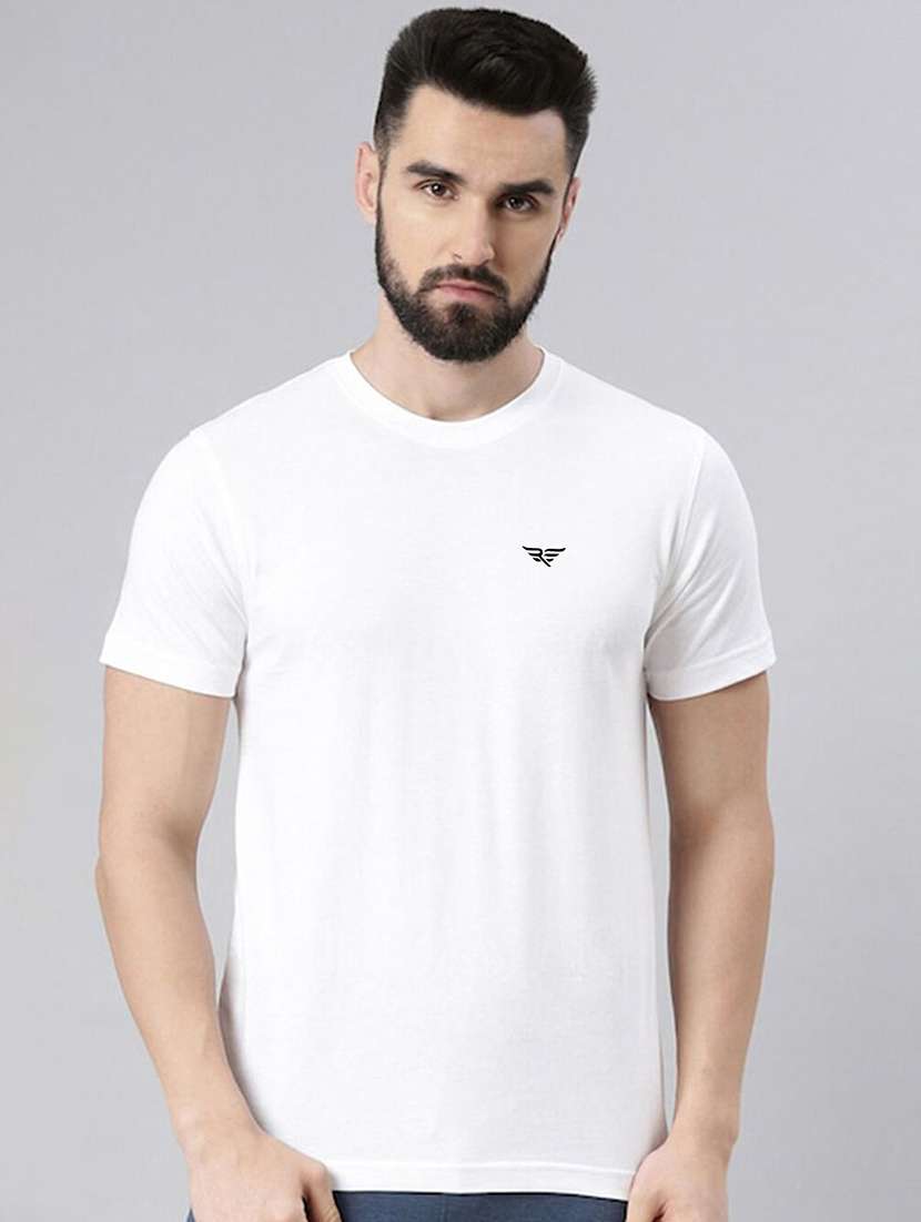 white cotton plain tshirt