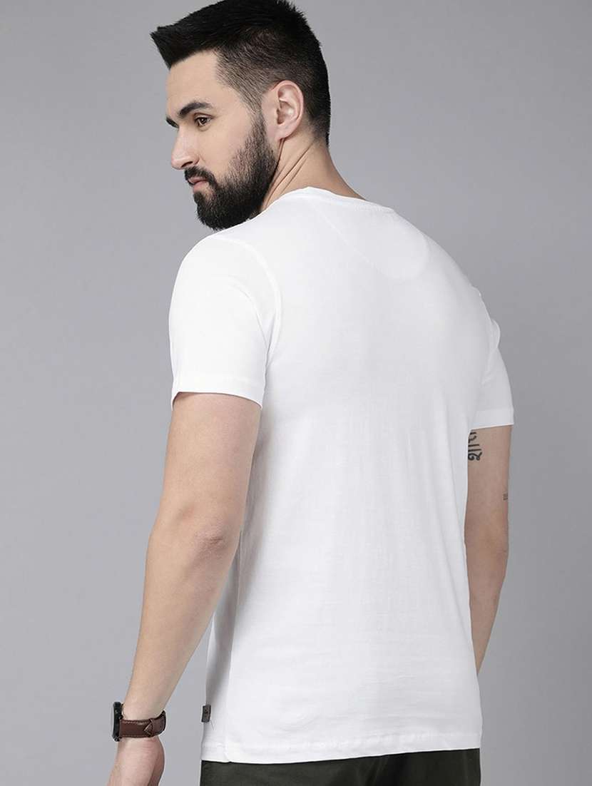 white cotton plain tshirt - 21093694 -  Standard Image - 2