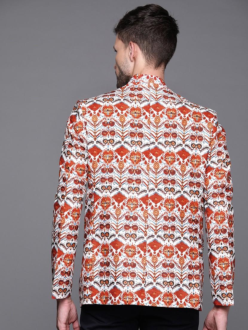 men long sleeve bandhgala blazer - 21093939 - Standard Image - 2