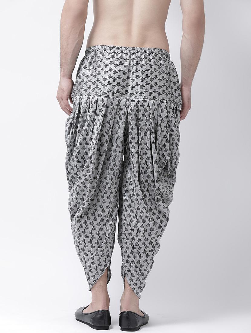 men mid rise printed dhoti - 21093970 - Standard Image - 2