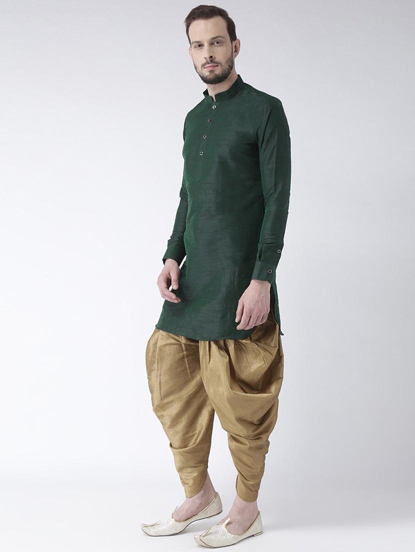 men long sleeve dhoti kurta set - 21094020 - Standard Image - 2