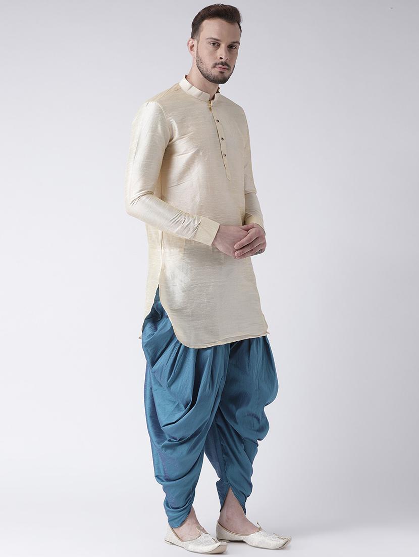 men long sleeve dhoti kurta set - 21094024 - Standard Image - 2
