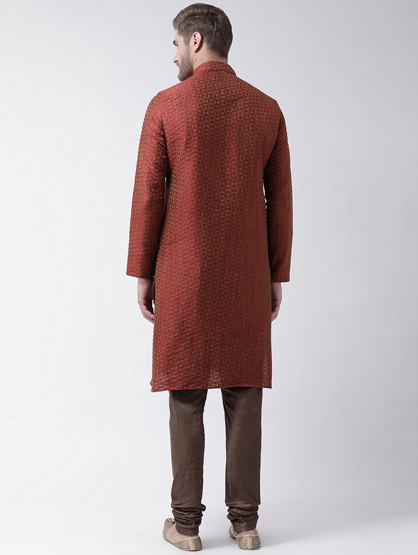 men self designed kurta churidar set - 21096707 - Standard Image - 2