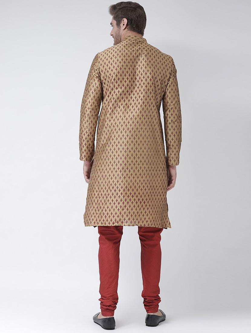 men kurta with churidar ethnic wear set - 21096772 - Standard Image - 2