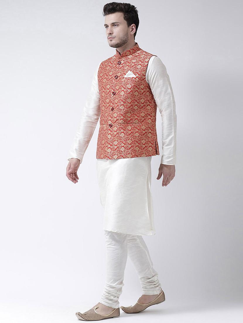men kurta with churidar ethnic wear set - 21097441 - Standard Image - 2