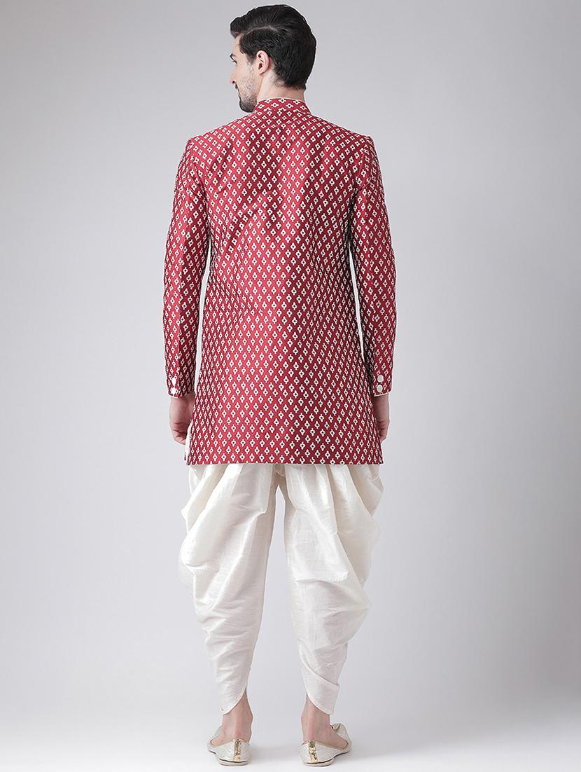 men self design sherwani ethnic wear set - 21098395 - Standard Image - 2