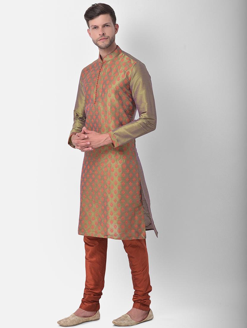 men self designed long kurta - 21098477 - Standard Image - 2