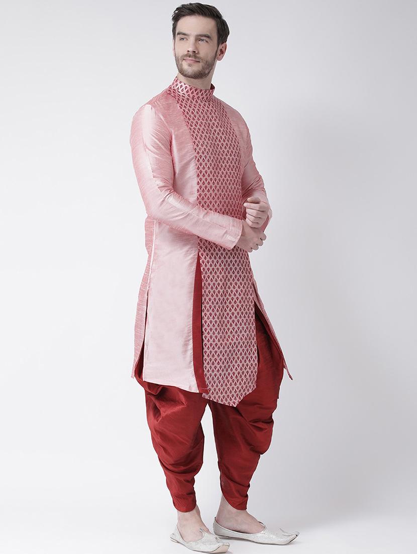 pink colored silk blend long kurtas kurta - 21098502 - Standard Image - 2