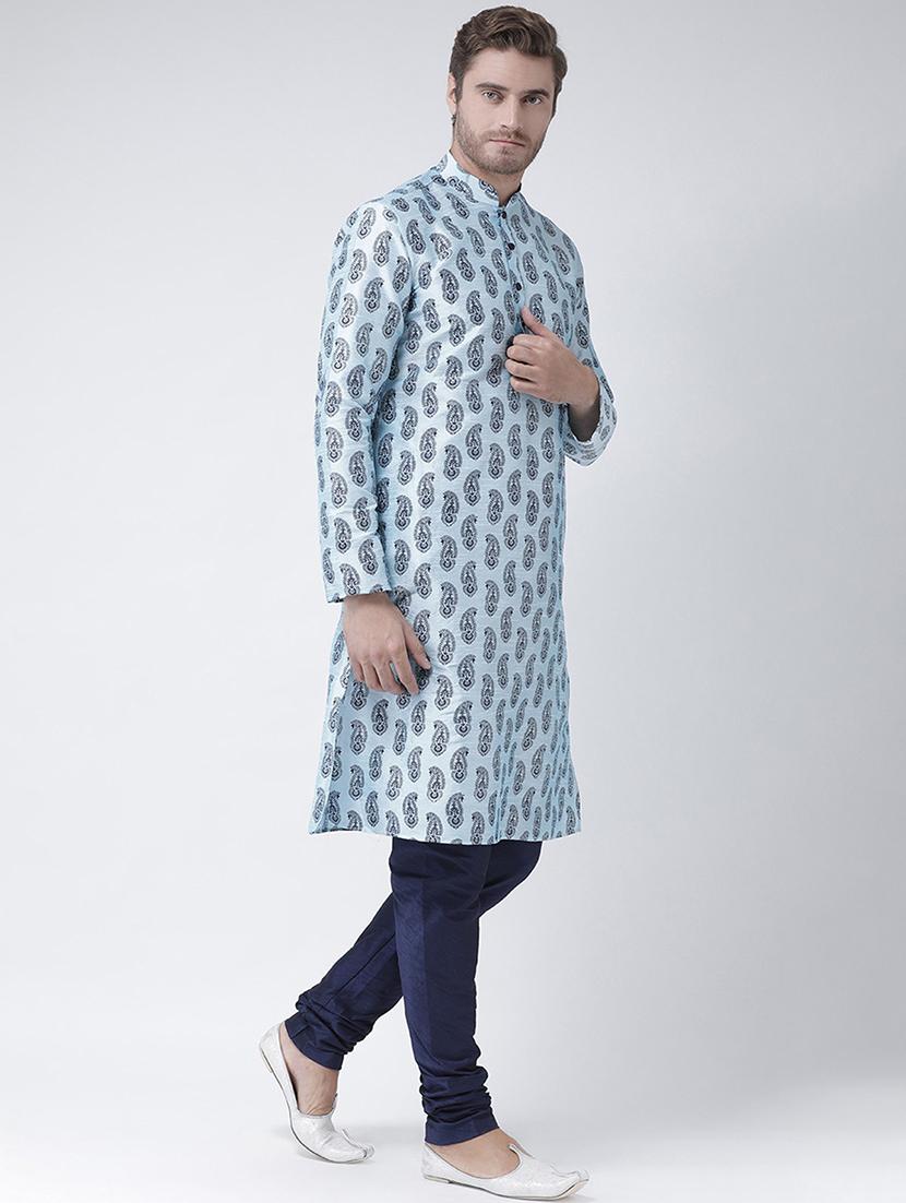 men printed regular long kurta - 21098574 - Standard Image - 2