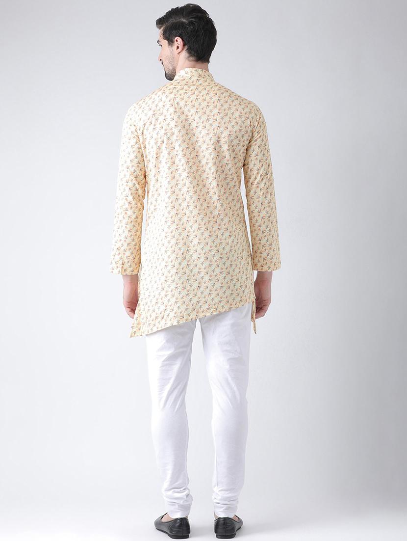 men printed regular short kurta - 21098586 - Standard Image - 2