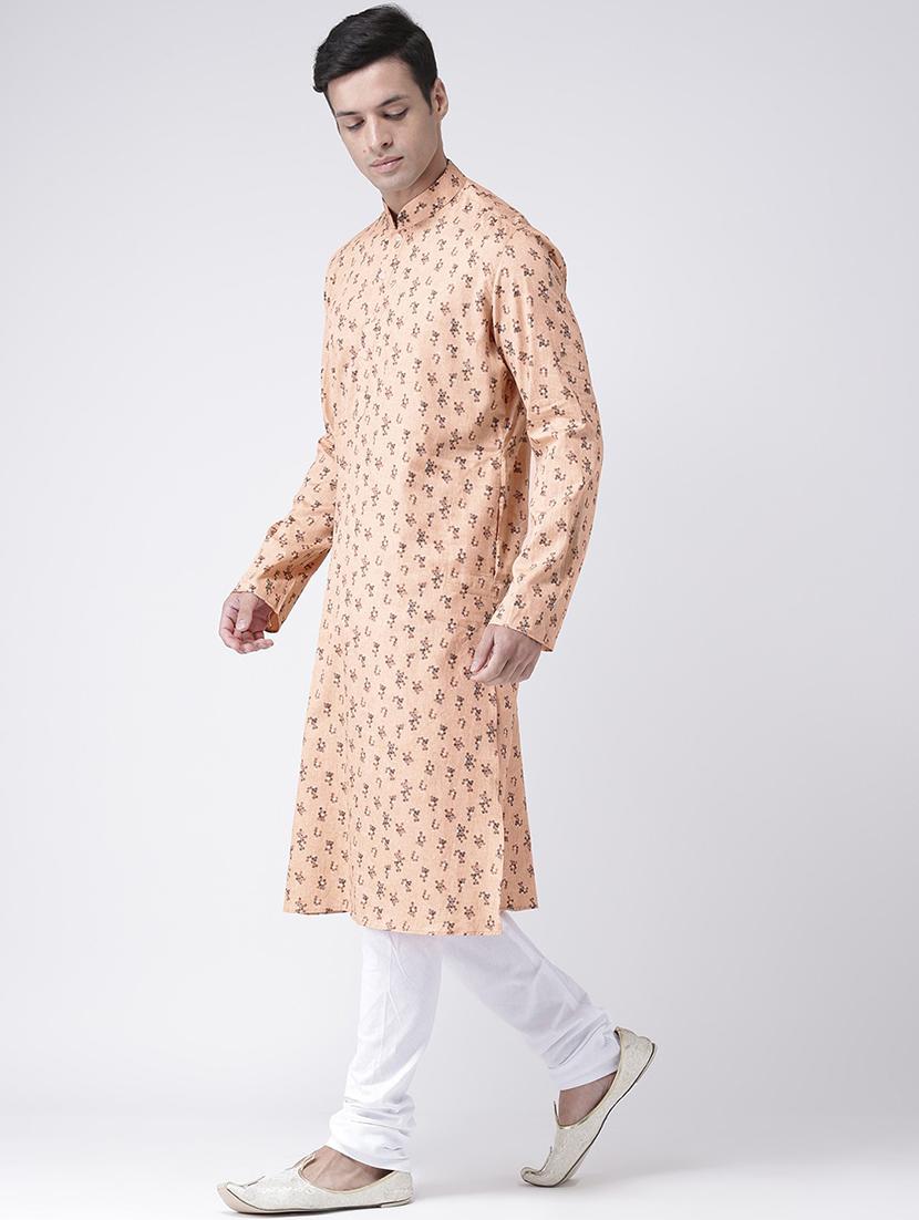 men printed regular long kurta - 21098628 - Standard Image - 2