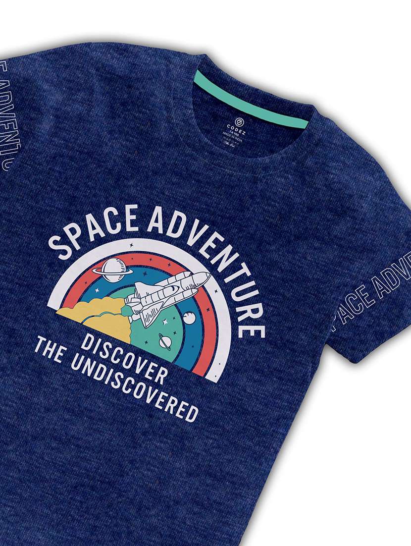 boys round neck graphic regular t-shirt - 21099065 -  Standard Image - 2