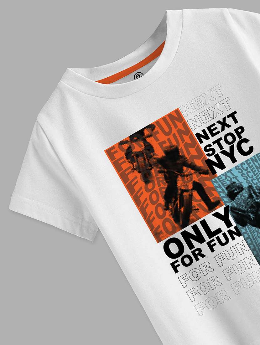 boys round neck graphic regular t-shirt - 21099152 -  Standard Image - 2