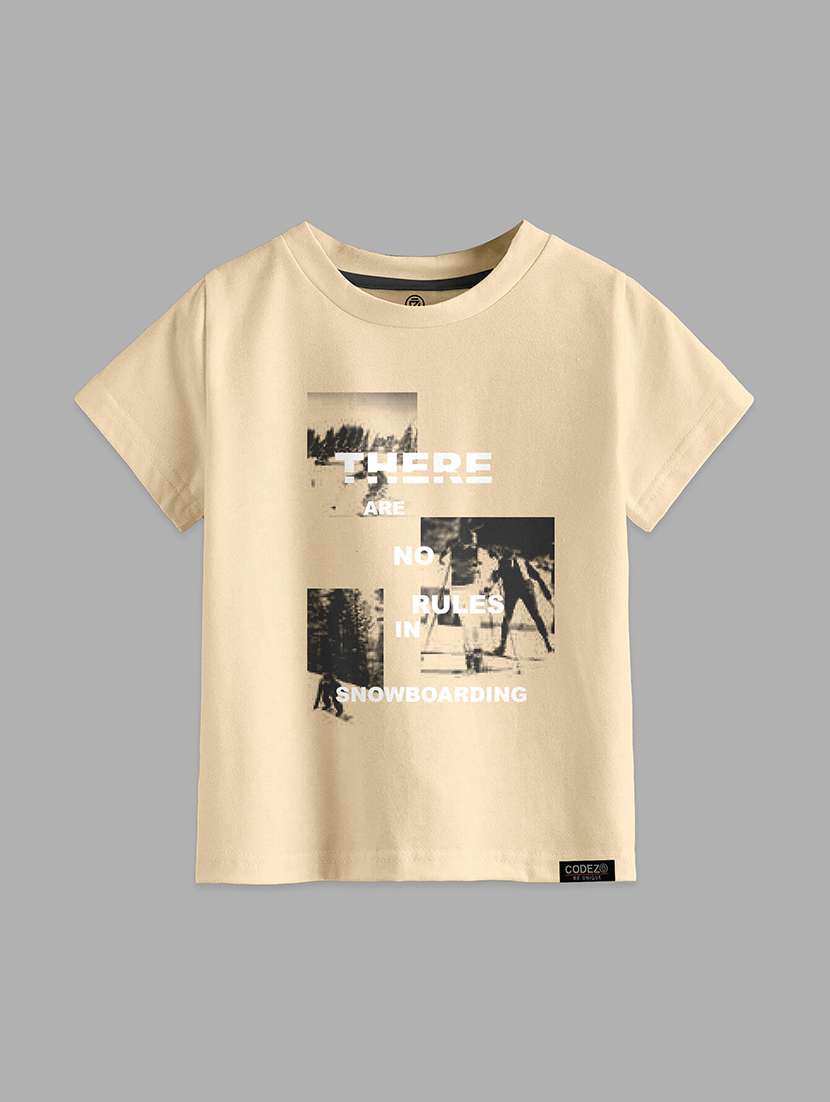 boys round neck graphic regular t-shirt