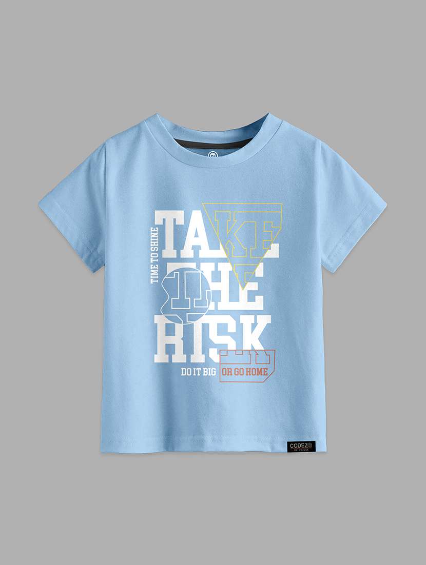 boys round neck printed t-shirt 