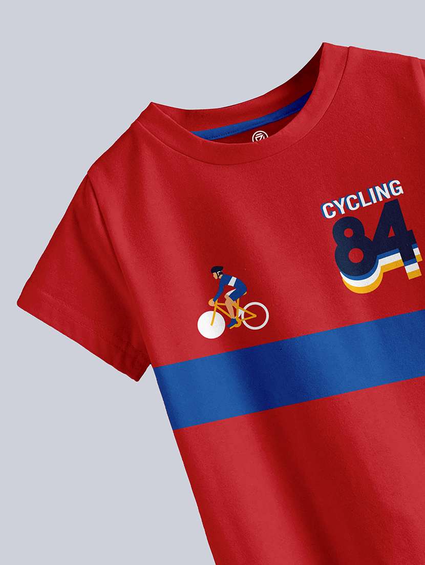 boys round neck graphic regular t-shirt - 21099158 -  Standard Image - 2