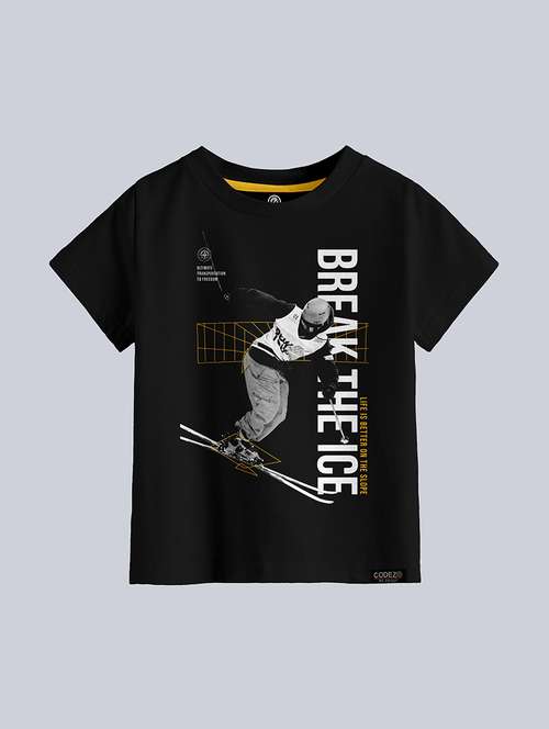 boys round neck printed t-shirt - 21099159 - Standard Image - 0
