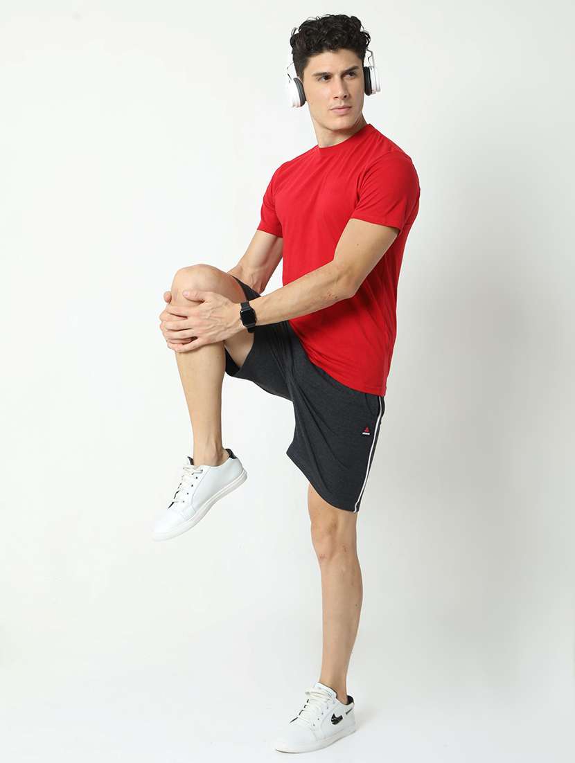 charcoal cotton blend  short - 21099536 -  Standard Image - 2