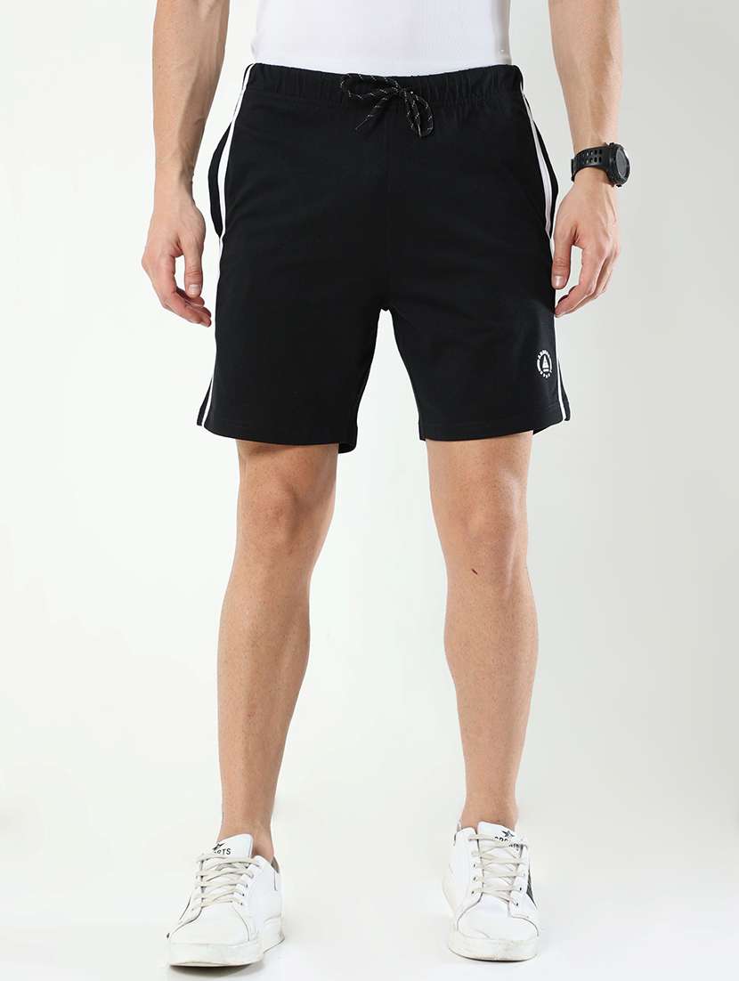black cotton blend  short