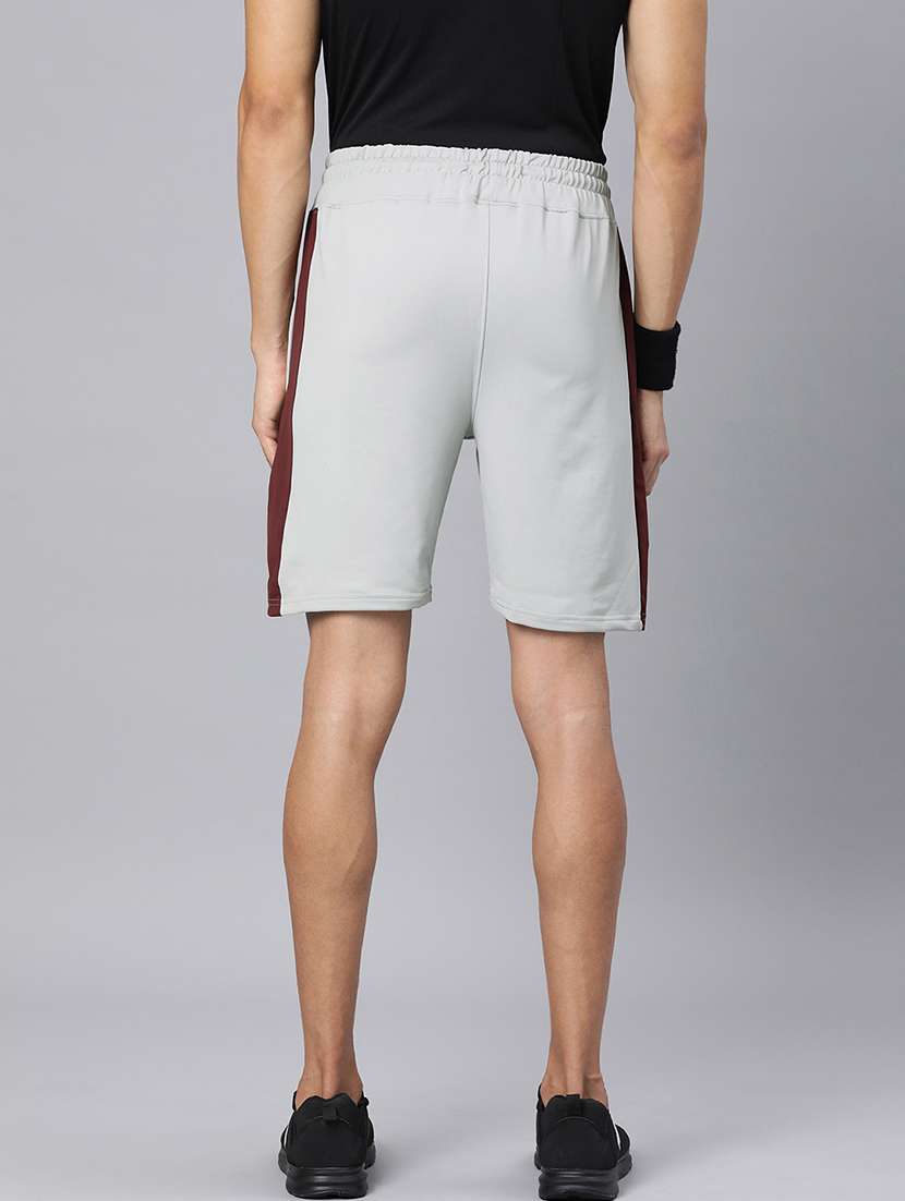 grey cotton blend short - 21099560 - Standard Image - 2