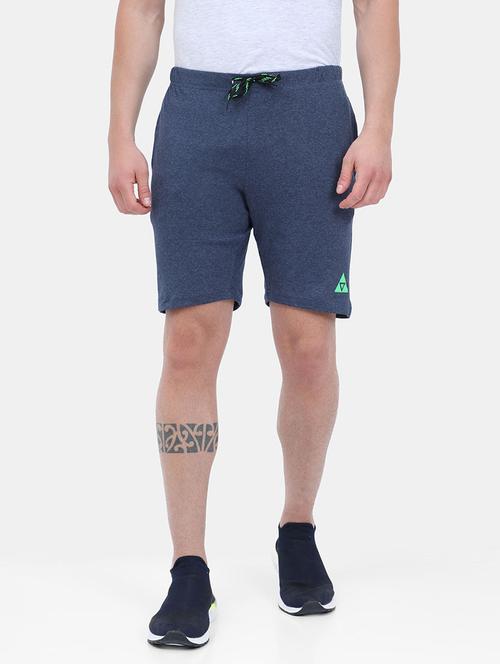 blue cotton blend short - 21099565 - Standard Image - 0