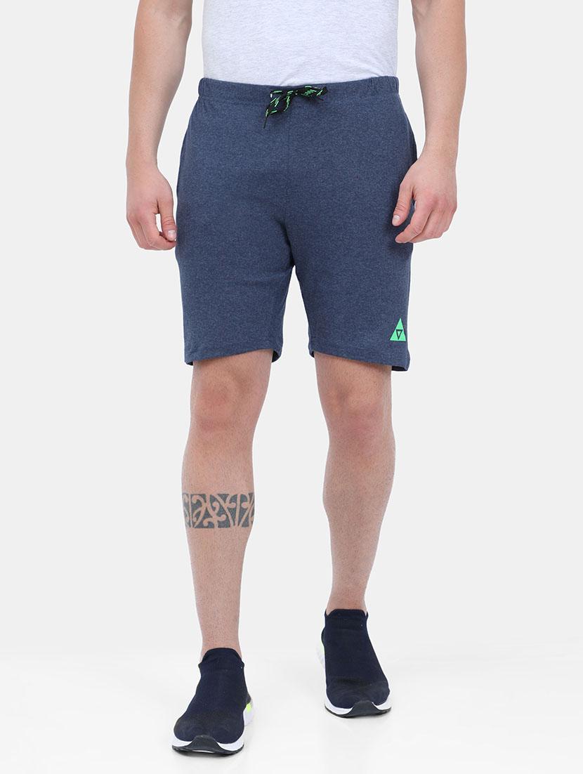 blue cotton blend short - 21099565 - Zoom Image - 0