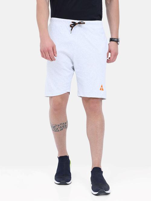 white cotton blend short - 21099568 - Standard Image - 0