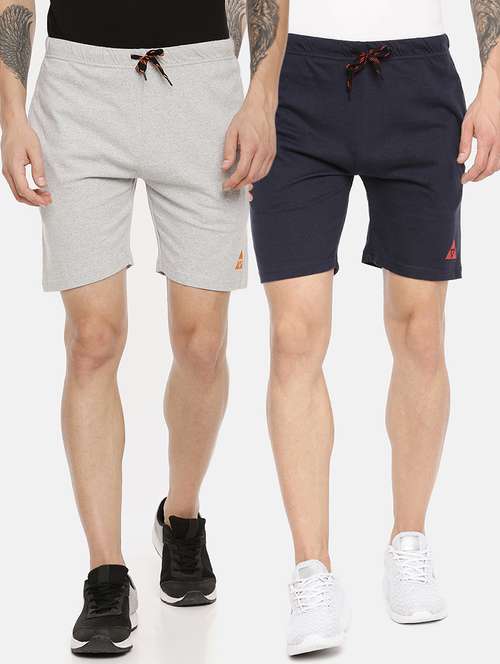 pack of 2 solid multi coloured shorts - 21099593 -  Standard Image - 0