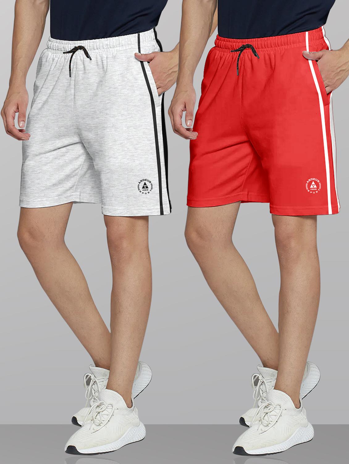mens pack of 2 cotton shorts - 21099635 - Zoom Image - 0
