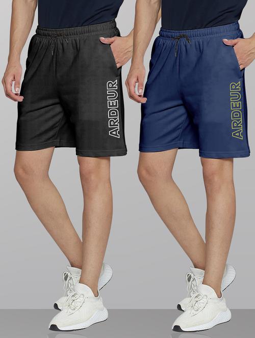 men pack of 2 mid rise shorts - 21099645 - Standard Image - 0