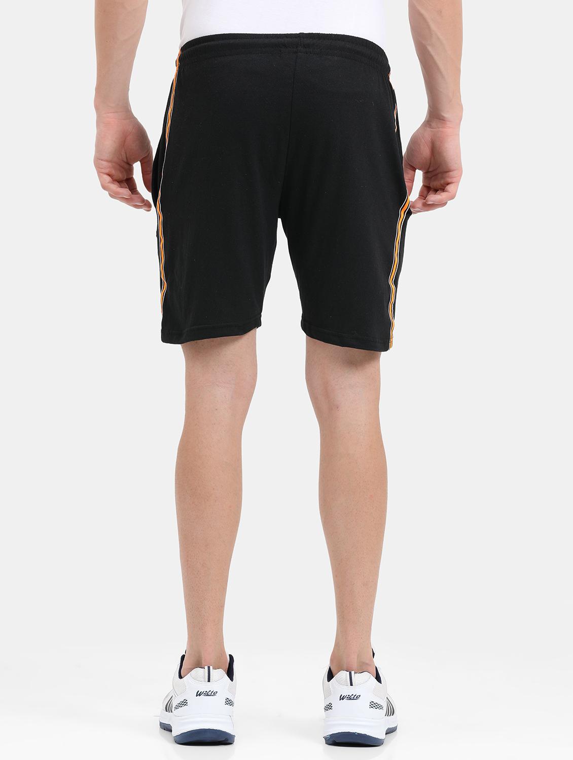 black side taped shorts - 21099689 - Standard Image - 2