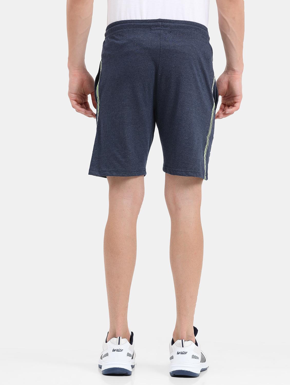 men blue solids shorts - 21099691 - Standard Image - 2
