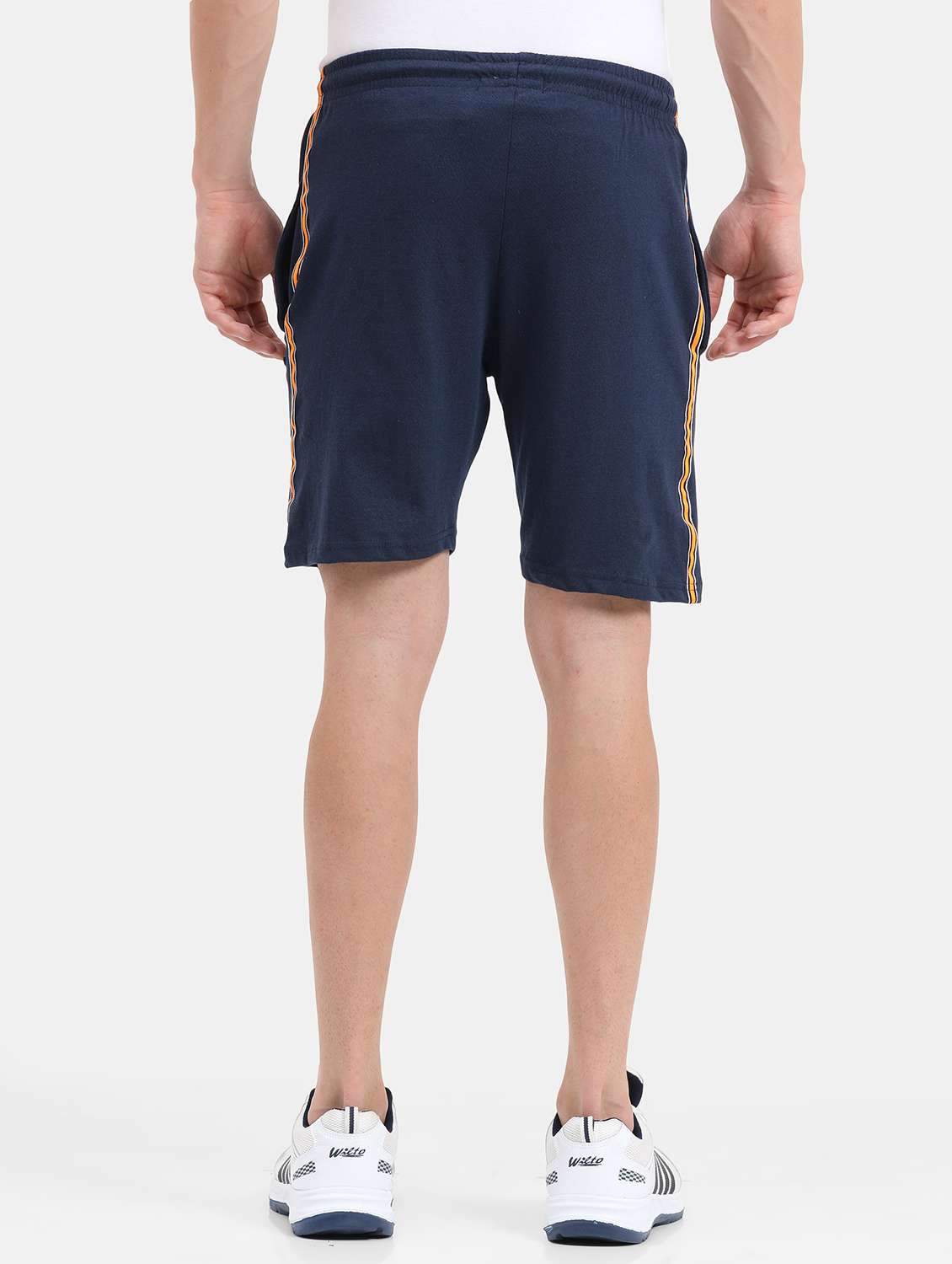 navy blue side taped shorts - 21099694 -  Standard Image - 2
