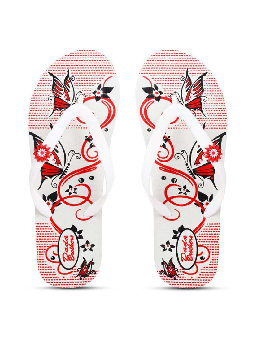 women printed slippers flip flop - 21099720 -  Standard Image - 2