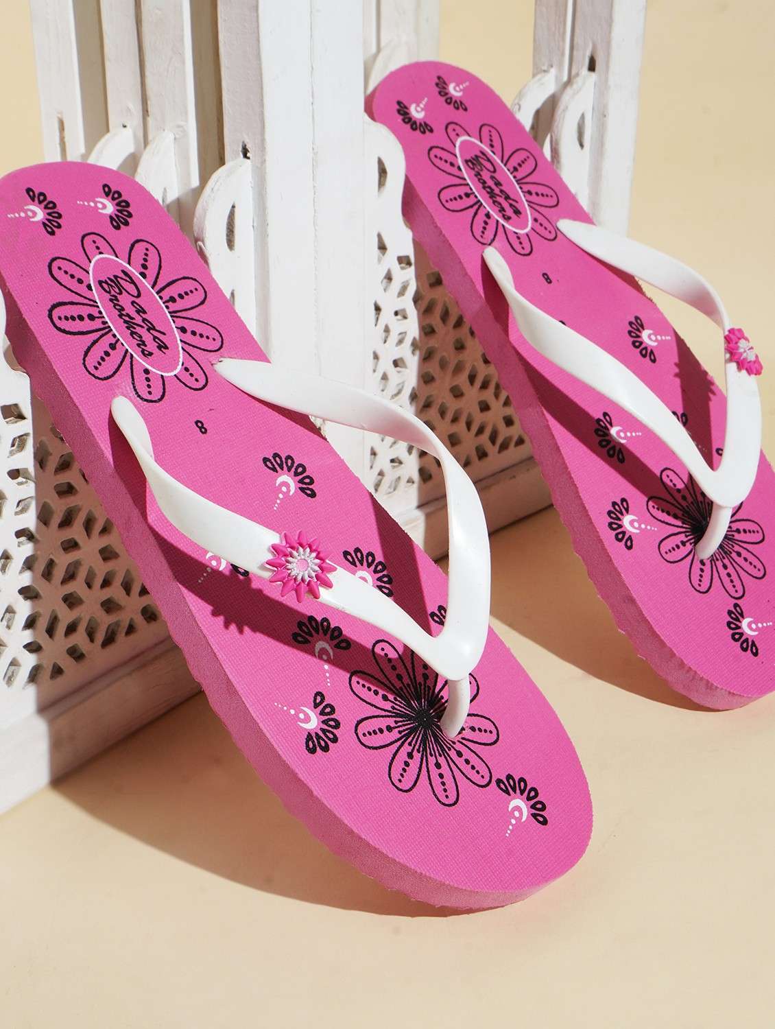 multi colored rubber slippers flip flops - 21099754 -  Standard Image - 2